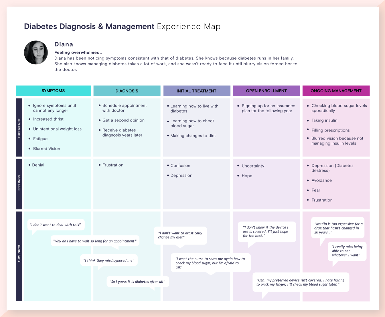 User journey map